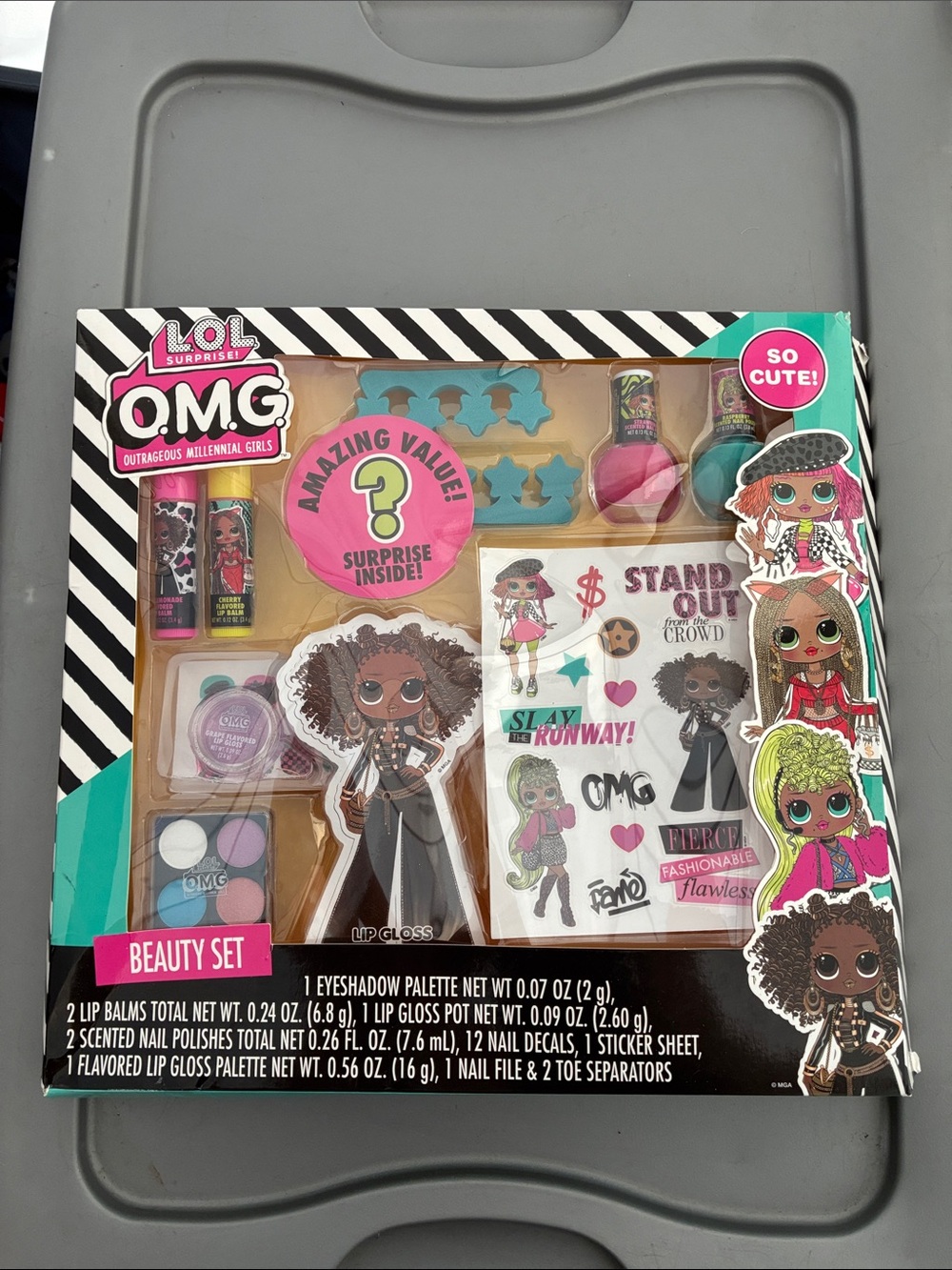 L.O.L. Surprise! Doll Beauty Set New in Box (box wear)   OMG POC Black Brown LOL